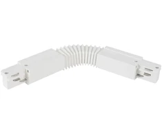 3 fazių bėgelių lankstus sujungimas, baltas, 6CON411608B