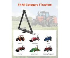 VEVOR Trijų taškų 5 cm prikabinimo adapteris 2721 kg talpos