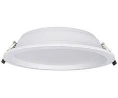 30/35/42W LED įleidžiamas šviestuvas COMFORT, baltas, 3000/4000K, 100°, IP44, DALI