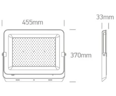 300W LED prožektorius, juodas, 3000/4000/6500K, IP65, 7028CH/B/V