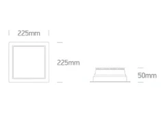 30W įleidžiamas šviestuvas, baltas, 3000/4000/6000K, IP44, 50130UV/W/V