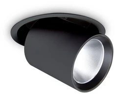 Ideal Lux 30W recessed lamp NOVA, 3000K, chrome