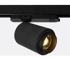 30W LED akcentinis bėgelio šviestuvas, juodas, 3000K, reguliuojamas šviesos kampas, 65650CT/B/W
