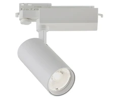 30W LED akcentinis šviestuvas į 3 fazių bėgelius HERCULES, baltas, 4000K, 3913-012W-4-S-24