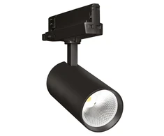 30W LED akcentinis šviestuvas į 3 fazių bėgelius TRACKLIGHT SPOT, juodas, 3000K, 24°