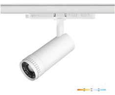 30W LED akcentinis šviestuvas į 3 fazių bėgelius NEXTRACK VISION, baltas, 3000/4000/5000K, 30-60°