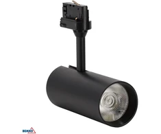 Bemko 30W LED akcentinis šviestuvas į 3 fazių bėgelį VERKO, juodas, 4000K
