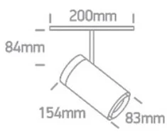 30W LED akcentinis šviestuvas į magnetines sistemas, juodas, 3000/4000K, reguliuojamas, DALI, 42114CL/B/V