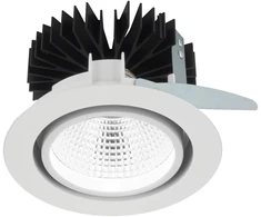 30W LED įleidžiamas šviestuvas LUGSTAR SHOP, baltas, 3250K, 72°