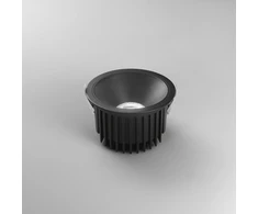 30W LED įleidžiamas šviestuvas QUANTUM, juodas, CCT