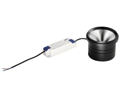 30W LED įmontuojamas šviestuvas DESTINY, juodas, CCT