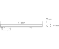 30W LED linijinis šviestuvas į 3 fazių bėgelį, baltas, 3000/3500/4000K, 65664AT/W/V