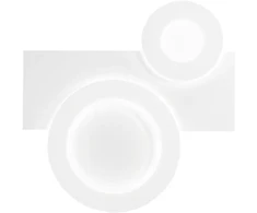 30W LED lubinis šviestuvas DEMI, baltas, CCT