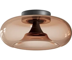 30W LED lubinis šviestuvas, juodos/rudos sp., 2700/3000K, dimeriuojamas, 25278