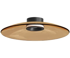 30W LED lubinis šviestuvas, juodos/rudos sp., 2700/3000K, dimeriuojamas, 25268