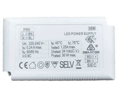 30W LED maitinimo šaltinis, IP20, 24V, 00/8077
