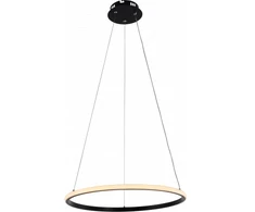 30W LED pakabinamas šviestuvas, 50cm, juodas, 3000K-6000K, dimeriuojamas