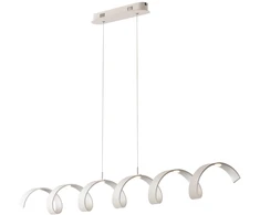 30W LED pakabinamas šviestuvas HELIX, baltos/sidabro sp., 4000K