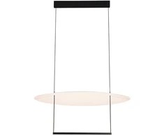 30W LED pakabinamas šviestuvas IGLOO, baltos/juodos sp., 3000K, dimeriuojamas, 4288200-C