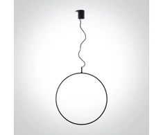 30W LED pakabinamas šviestuvas, juodas, 3000K, 60cm, dimeriuojamas, 63152B/B/W