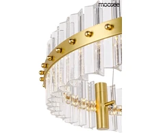 30W LED pakabinamas šviestuvas SATURNUS, aukso sp., 3000K
