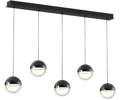 30W LED pakabinamas šviestuvas ZIREA, tamsaus chromo sp., 3000K, 4330000