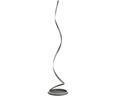 30W LED pastatomas šviestuvas SCROLL, juodas, 3000/4000/6000K, dimeriuojamas, 01-4283