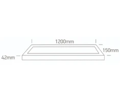 30W LED paviršinė panelė, balta, 120x15cm, CCT, 62140BFU/W/V