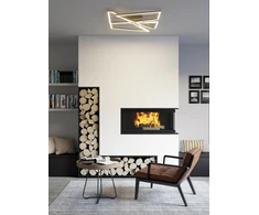 30W LED paviršinis lubinis šviestuvas SLASH, matinės aukso sp., 3000/4000/6000K