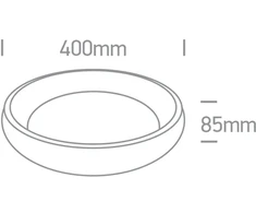 Lubinis šviestuvas 30W LED paviršinis šviestuvas, baltas, 2700/3000/4000K, 62134N/W/V