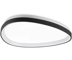 Lubinis šviestuvas Ideal Lux 30W LED paviršinis šviestuvas GEMINI, juodas, 3000K, 328058