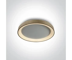 Lubinis šviestuvas 30W LED plafonas, šlifuoto aukso sp., 2700/3000/4000K, dimeriuojamas, 62130L/BGL/V