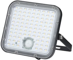 30W LED prožektorius ENDURA, juodas, 4000K, dimeriuojamas, su judesio davikliu ir saulės baterija, IP65