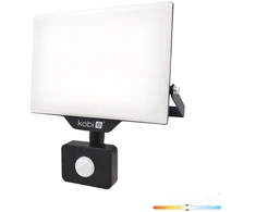 30W LED prožektorius su judesio davikliu DELYO MHNC, juodas, 4000K, IP54