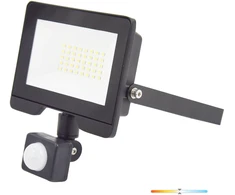 30W LED prožektorius su judesio davikliu MHC, juodas, 4000K, IP54