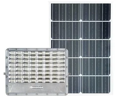 30W LED prožektorius su saulės baterija, pilkas, 6000K, IP65