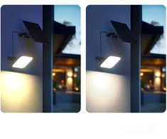 30W LED prožektorius su saulės baterija MHCS, juodas, 3000/4000K, su judesio davikliu, IP65