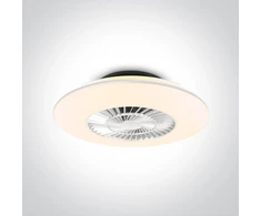 Lubinis šviestuvas 30W LED reguliuojamas CCT lubų šviestuvas su 35W 6 greičių ventiliatoriumi, baltas, 24002/W