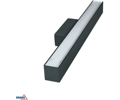 30W LED sieninis linijinis šviestuvas QUALIS, antracito pilkos sp., 4000K