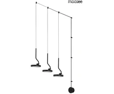 30W LED sieninis šviestuvas FLAT 3, juodas, 3000K