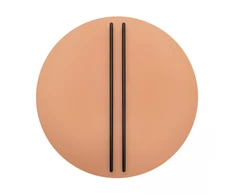 30W LED sieninis šviestuvas, juodos/raudonos plytų sp., 3000K, dimeriuojamas, 2576