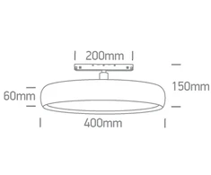 30W LED šviestuvas į magnetines sistemas MINI/MIDI/MAXI/P&amp;P, juodas, 3000/4000K, 48V, DALI, 42146L/B/V
