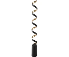 30W LED toršeras HELIX, juodos/aukso sp., 4000K