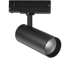 30W LED trifazis bėginis šviestuvas PLANE, juodas, CCT