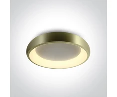 Lubinis šviestuvas 30W LED vidaus plafonas, šlifuoto žalvario sp., 2700/3000/4000K, dimeriuojamas, 62134N/BBS/V