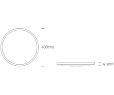 30W+3W LED lubinis šviestuvas, juodas, 2700/3200/4000K, dimeriuojamas, 62002BD/B/V