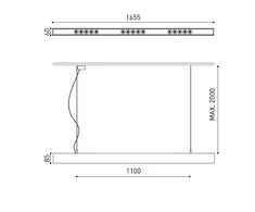 31,5W LED pakabinamas šviestuvas Juodas FOSTER SUSPENSION, juodas, 4000K, 38°