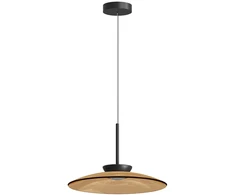 31W LED pakabinamas šviestuvas, juodos/rudos sp., 2700/3000K, dimeriuojamas, 25274