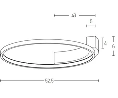 Lubinis šviestuvas 31W LED paviršinis lubų šviestuvas, juodas, 3000K, 2076
