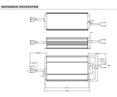 320W LED maitinimo šaltinis GV6, 12V, CV, FPC, IP67